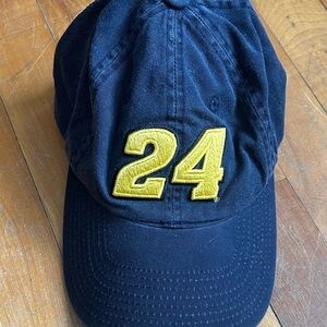 Jeff Gordon Navy Blue Cap with Yellow Number